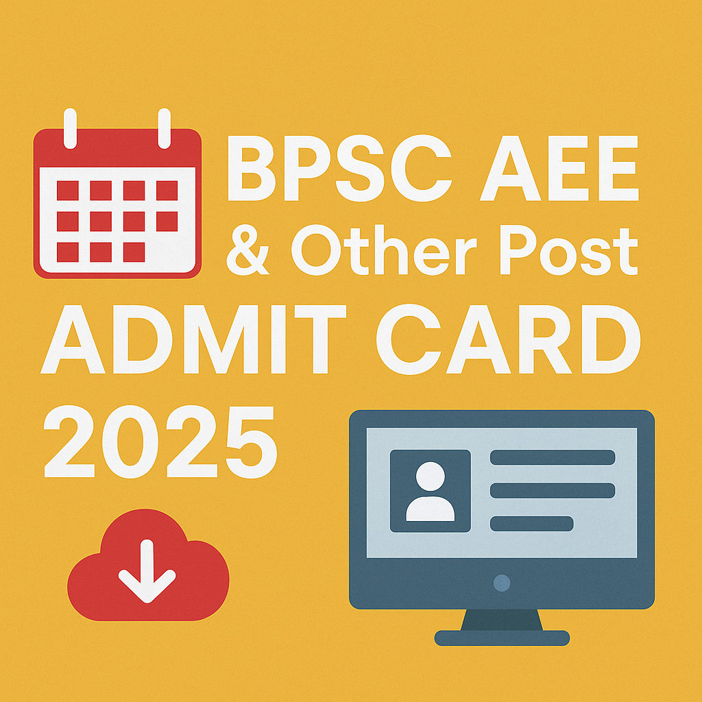 BPSC Assistant Environmental Engineer (AEE) & Other Post Admit